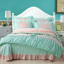 韩版田园风全棉活性四件套 天然舒适与环保涂料的完美结合